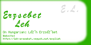 erzsebet leh business card